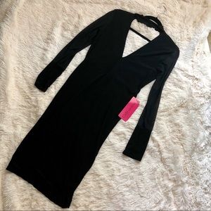 NWT Women’s Long-Sleeve Black Dress - size L
